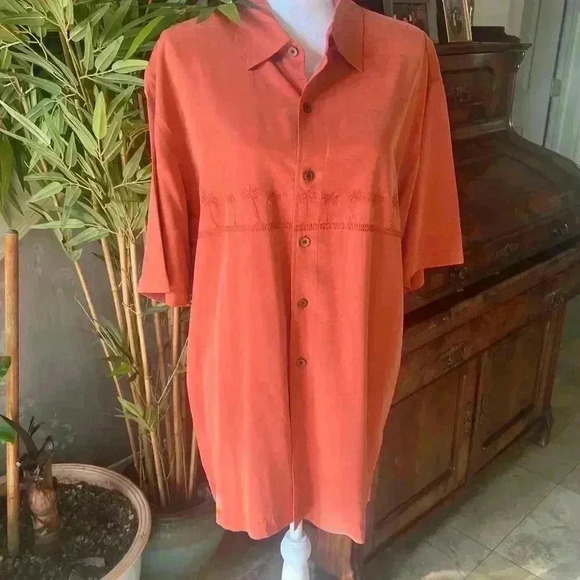 Quicksilver men’s Large shirt worn once freshly dry cleaned. Short sleeves - Picture 2 of 9